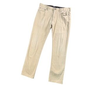 Iron Company Mens Khaki Chino Pants Straight Fit Cotton Blend Casual 36x31